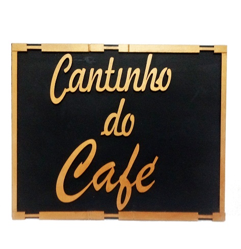 Placa Decorativa Cantinho do Café