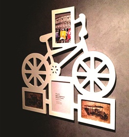 porta retrato bicicleta