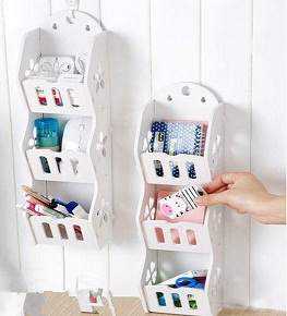 Prateleira De Parede C/ 3 Compartimentos Em Mdf