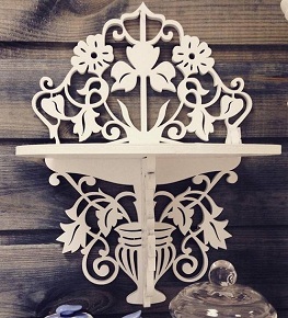 Prateleira Em Mdf Vintage - Decoração