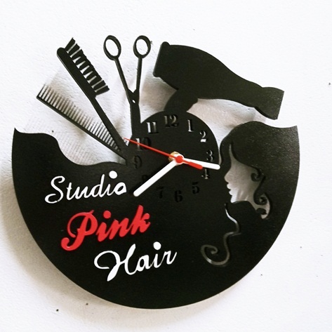 Relógio De Parede Personalizado Para Salão Em Mdf