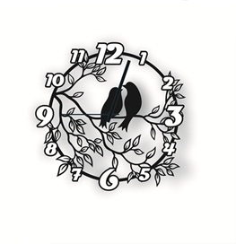 relógio  de parede pássaros 