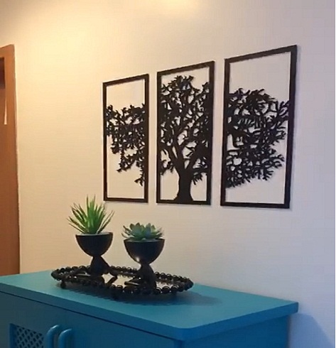 Quadro de Parede Árvore da Vida 40x21cm