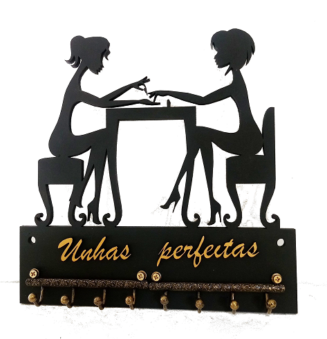 Porta Chaves Decorativo Manicure PERSONALIZADO