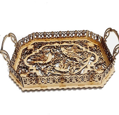 Bandeja Decorativa Em Mdf Cru