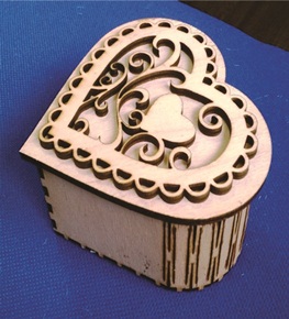 Caixa de presente coração