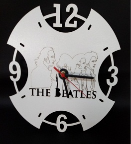 Relógio de Parede Mdf Branco