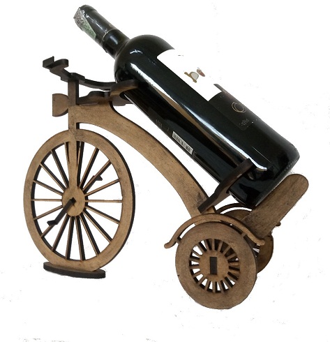 Porta Garrafa Bicicleta Em Mdf