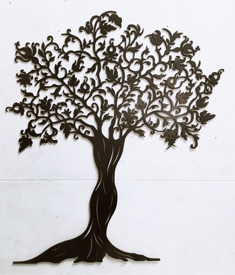 Decoração de Parede Árvore Vazada - Em MDF