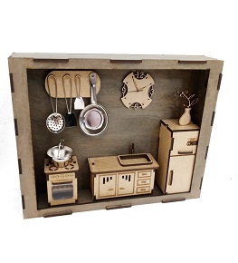 Quadro Cenário Decorativo- Cozinha