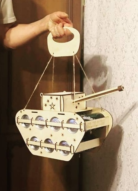 Suporte para Latinha de Cerveja em MDF