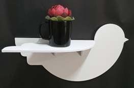Prateleira Decorativa Em Mdf Pássaro