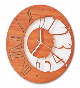 Relógio de Parede Contemporâneo Moderno em MDF 