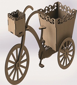 bicicleta cachepô MD3