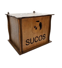 Caixa Porta Suco Com Divisória