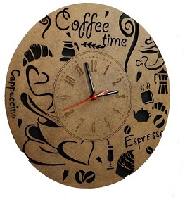 Relógio De Parede Em Mdf - Espaço Café