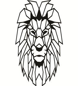 quadro de parede leão 