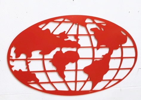 Quadro Mapa Mundi Acrílico 