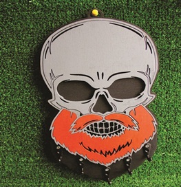 Porta chaves caveira 