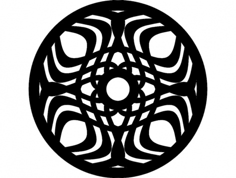 Mandala em MDF - Modelo E8