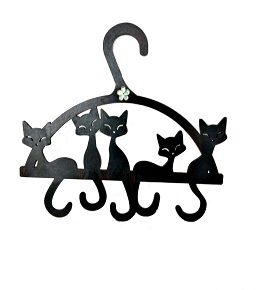 Cabideiro em MDF Pintado - Gato