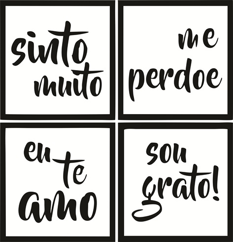 quadro frase modelo M1