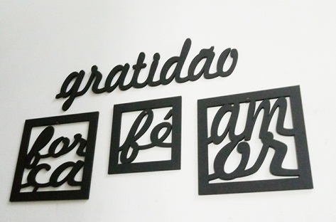QUADRO TRIO gratidão