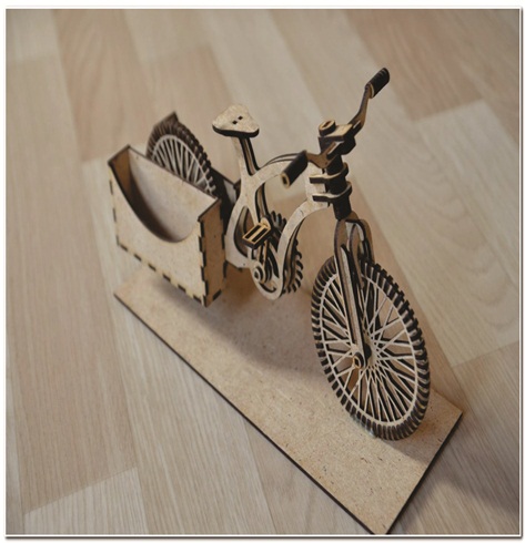 Bicicleta porta cartão