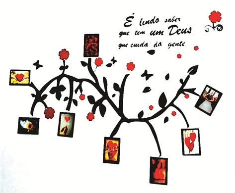 Porta retrato de parede 