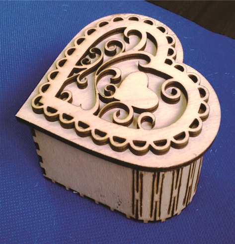 Caixa de presente coração