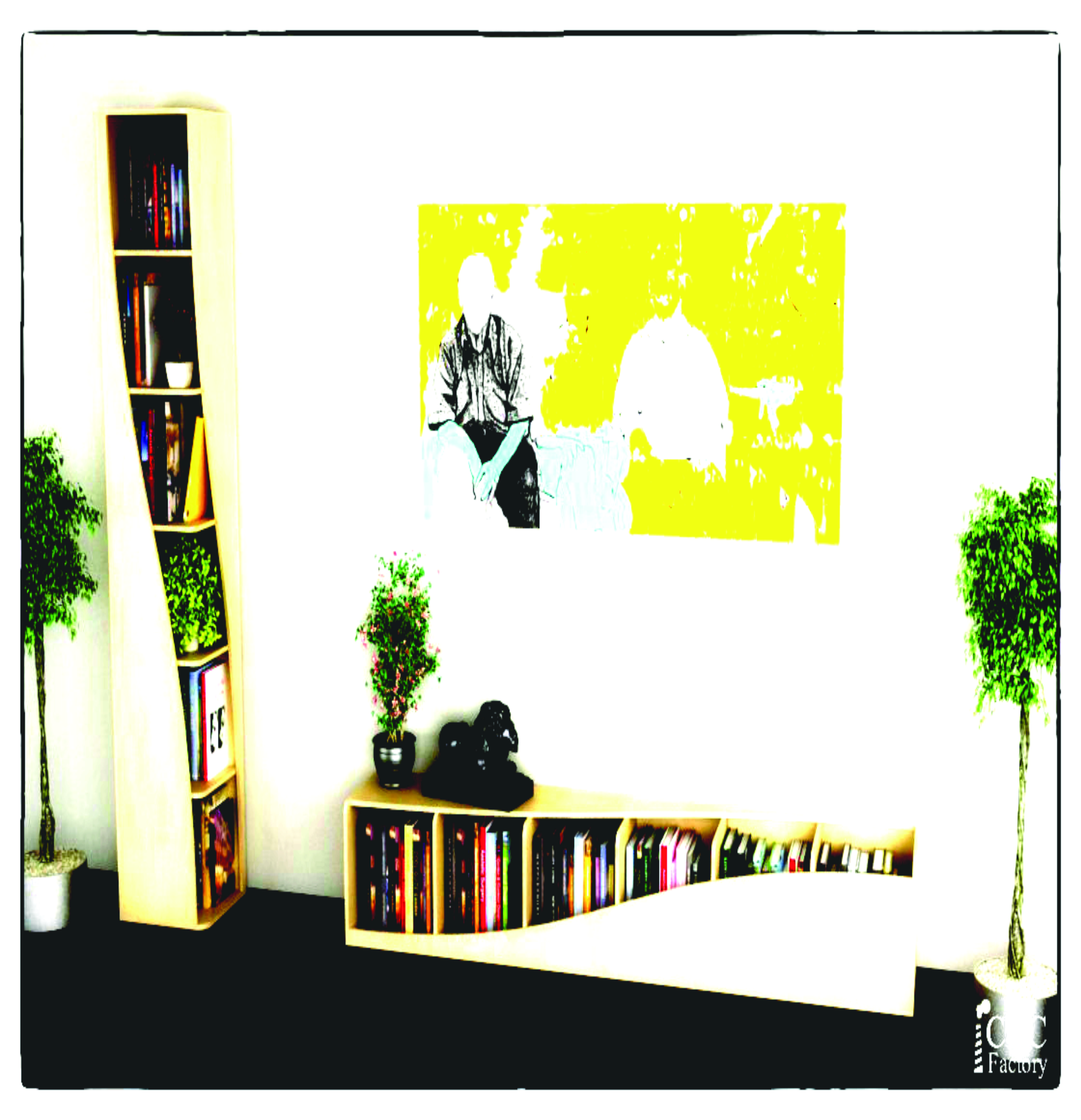 Conjunto de Prateleira para livros