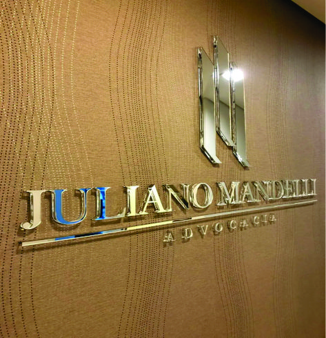 LOGOMARCA EM ESPELHO ACRÍLICO