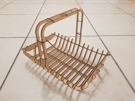 Cesta de Frutas em MDF