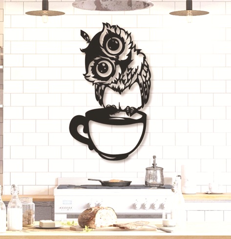 Arte de parede coruja