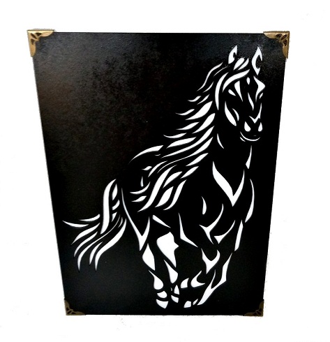 Quadro Cavalo em MDF Revestido com Acrílico