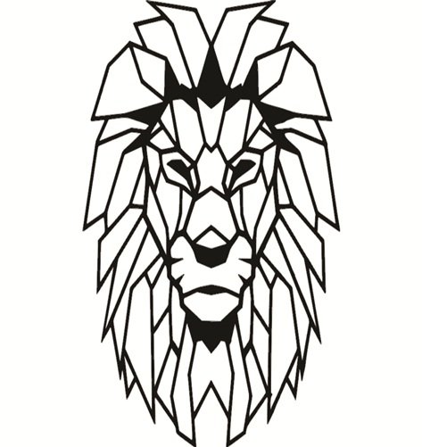 quadro de parede leão 