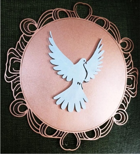 MANDALA ESPÍRITO SANTO EM MDF