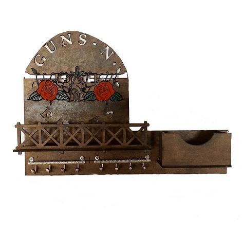 Porta Chaves e Cartas  Guns - em MDF