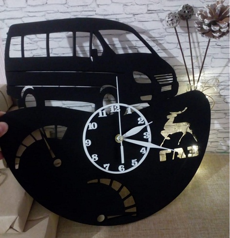 Relógio De Parede Van Em Mdf