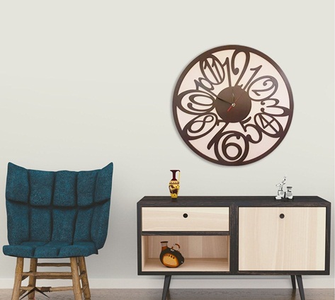 Relógio De Parede Modelo 6 Em Mdf 50cm