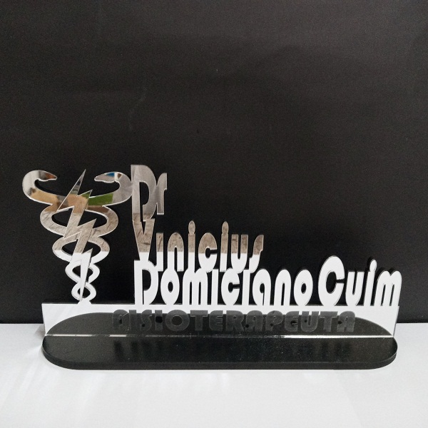 Placas Para Mesa Profissão E Nome Do Profissional